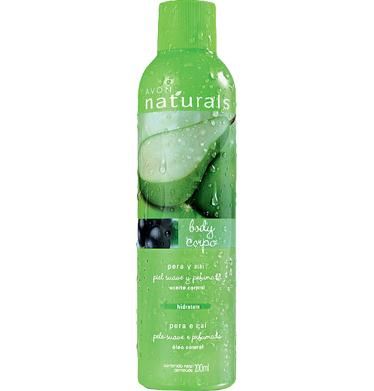 AVON NATURALS ÓLEO CORPORAL PERA E AÇAÍ