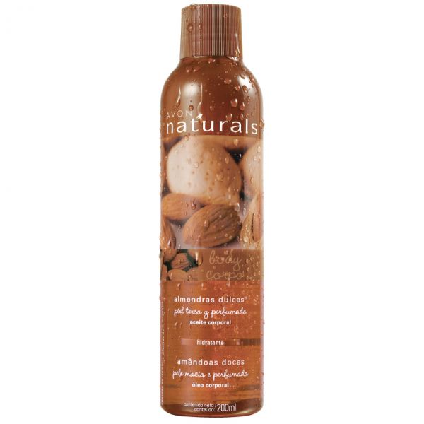 AVON NATURALS ÓLEO CORPORAL AMÊNDOAS DOCES